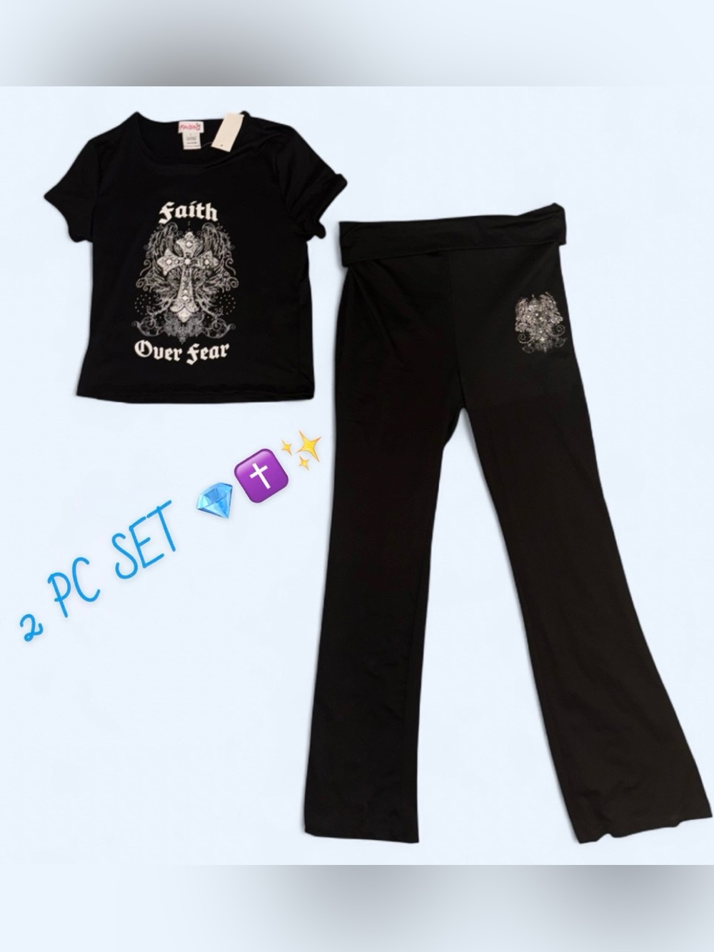 Madrag NWT 2-Piece Black Lounge Set - Size L